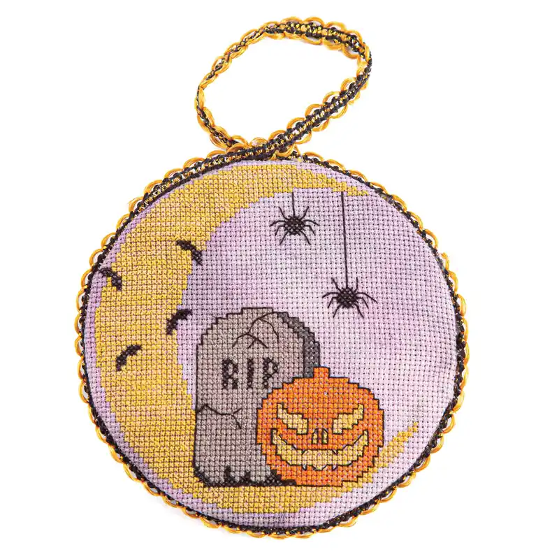 Trusted Brand Night Full of Fright Cross-Stitch Pattern - Digital Download