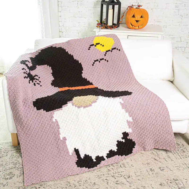 Buy Direct Halloween Gnome C2C Afghan Crochet Pattern - Digital Download