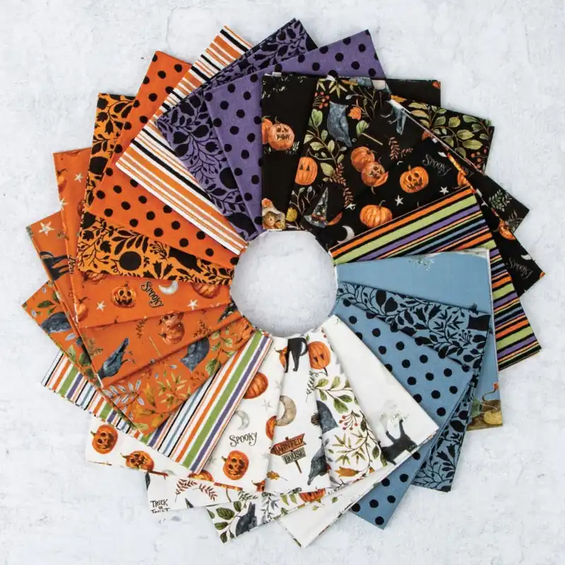 Budget Trick or Treat 18" x 22" Fabric Fat Quarter Pack 21 Count