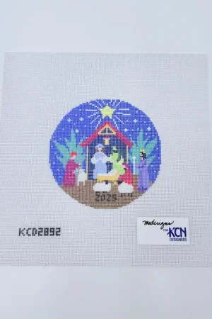 2025 Nativity Round Canvas Exclusive
