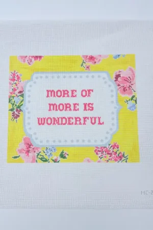 More of More Is Wonderful Canvas Viral