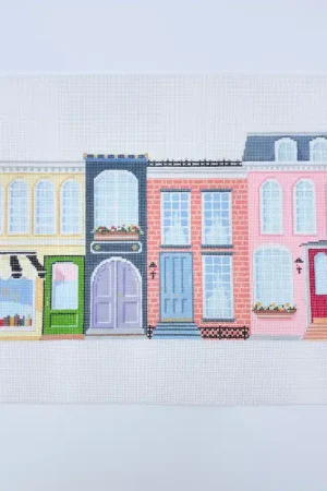 Main Street Needlepoint Canvas High Quality