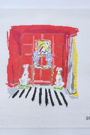 Bulk Order Red Room Needlepoint Canvas