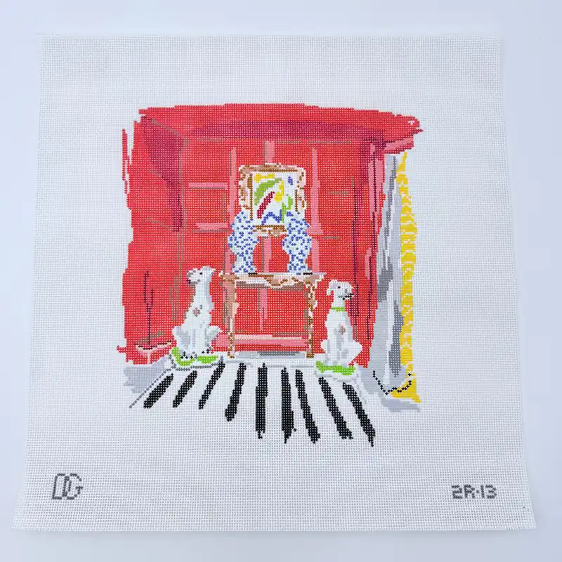 Bulk Order Red Room Needlepoint Canvas