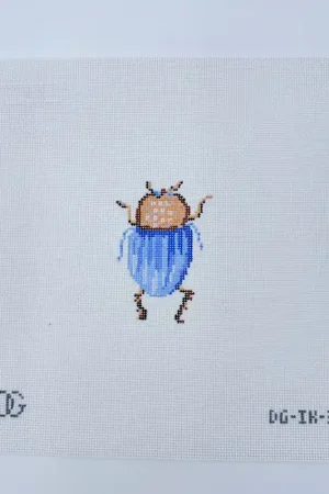 Light Blue Scarab Canvas Place Order