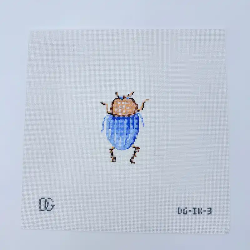 Light Blue Scarab Canvas Place Order