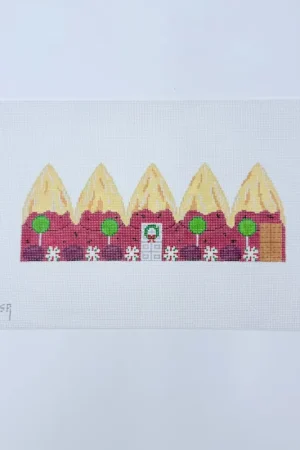 Handmade 3D Plum Pudding Gingerbread Dome Canvas