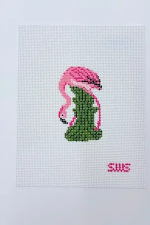 Price Drop Bending Flamingo Canvas