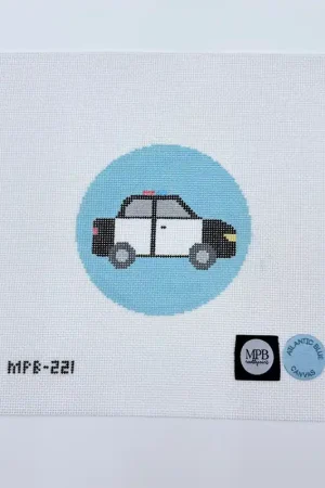 Police Car Round Canvas Cheap