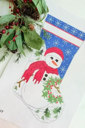 Abominable Snowman Stocking Needlepoint Canvas Hot Deal