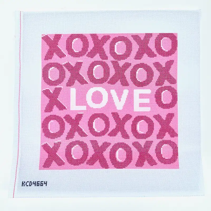 XOXO Pattern Needlepoint Canvas Exclusive