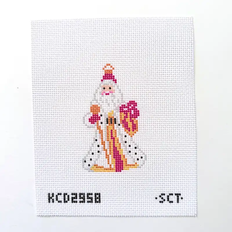 Fancy Santa Needlepoint Canvas Flash Sale