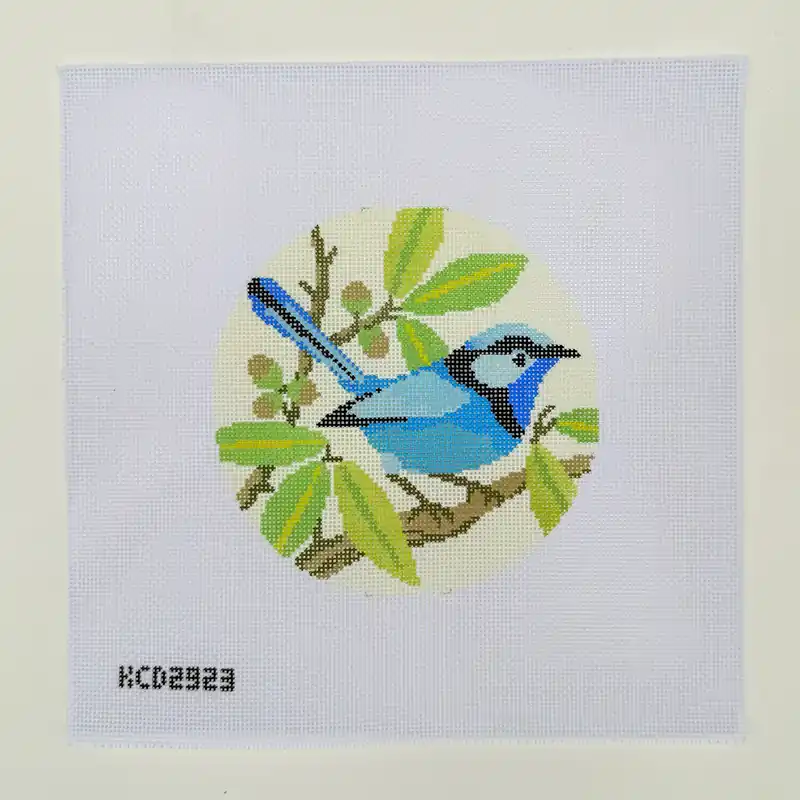Splendid Fairy Wren Needlepoint Canvas Authentic