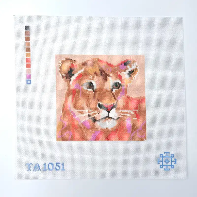 Mini Lioness Needlepoint Canvas Editor’s Pick