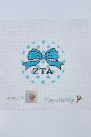 Zeta Tau Alpha Bow Round Canvas Exclusive Offer