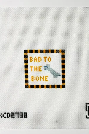 Bad to the Bone Needlepoint Canvas Save Now
