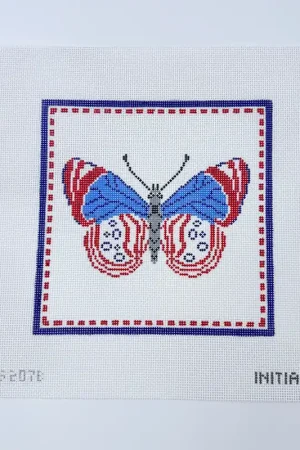Grab Now Large Patriotic Butterfly Canvas