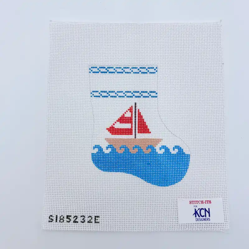 Sailboat Mini Sock Canvas Deal