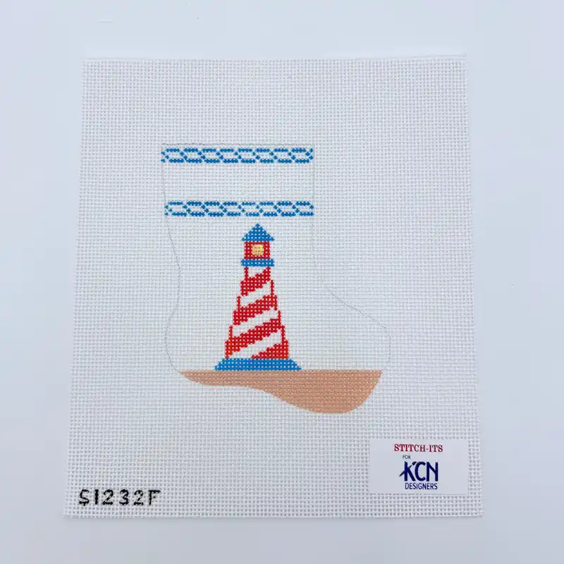 Lighthouse Mini Sock Canvas Seasonal Sale