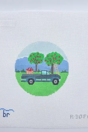 Apple Picking Needlepoint Canvas Popular