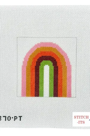 Pink/Tan Rainbow Square Direct From Factory
