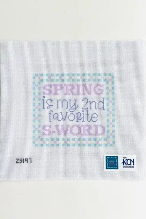 Modern Spring is my 2nd Favorite S-word Canvas HOLD RETREAT