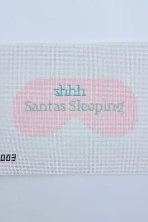 Shhh Santas Sleeping Mask Canvas Luxury