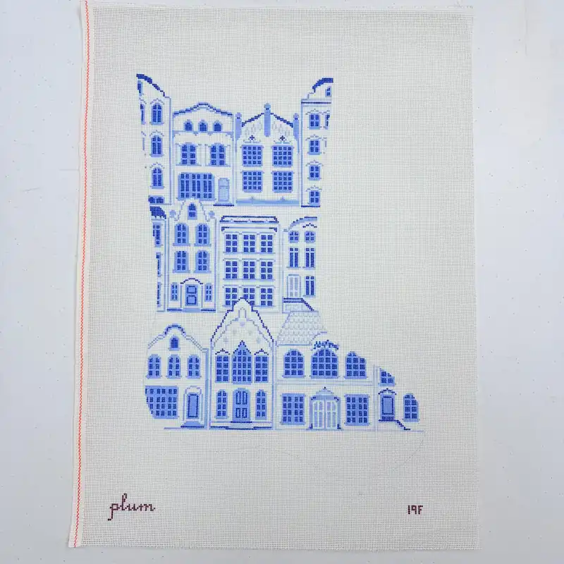 Latest Delft House Stocking Canvas