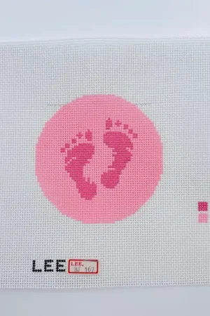 Baby Girl 3" Round Canvas Big Sale