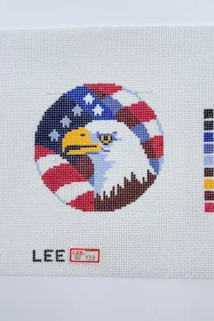 American Eagle 3" Round Canvas Premium