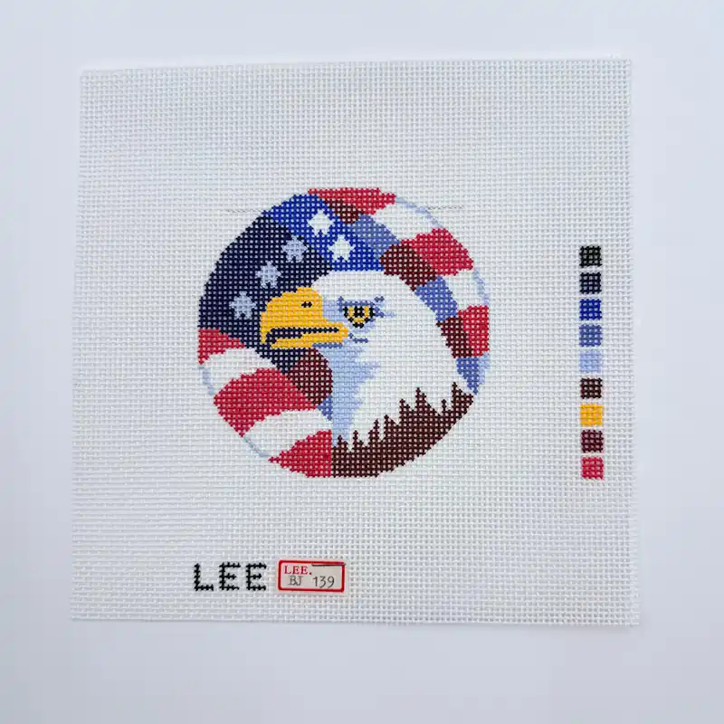 American Eagle 3" Round Canvas Premium