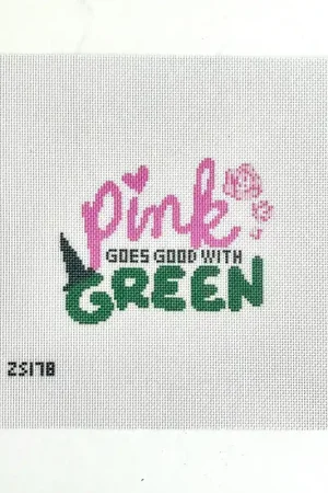 Seasonal Sale Pink Goes Good with Green Canvas