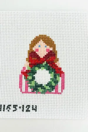 Same Day Shipping SCT Designs Wreath with Red Bow Angel