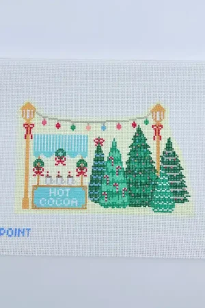 Christmas Village Christmas Tree Lot Canvas Direct From Manufacturer
