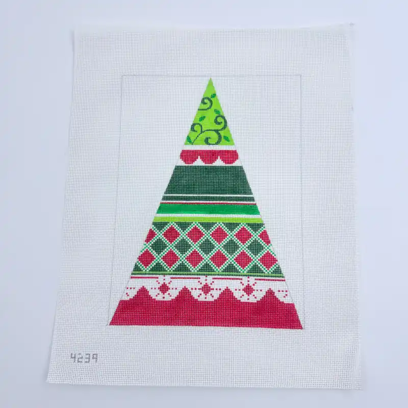 In Demand Medium Christmas Pattern Tree Canvas