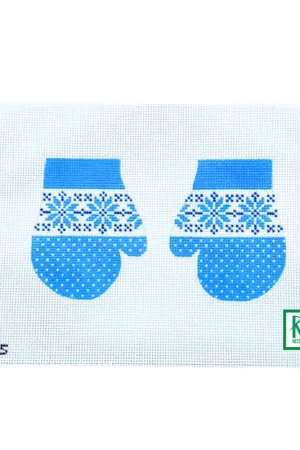 Big Sale Blue Snowflake Mittens