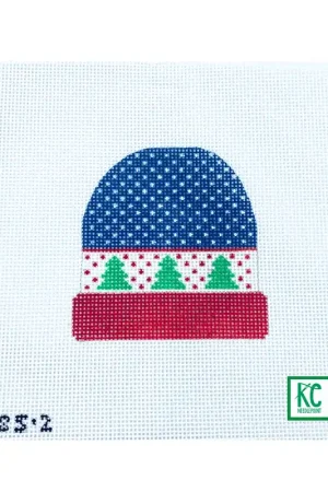 Express Delivery Blue and Green Tree Stocking Cap