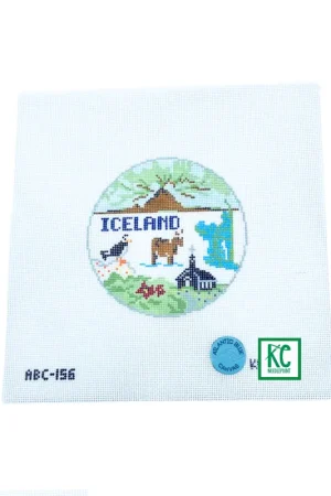 Iceland Travel Round Canvas Worldwide Shipping