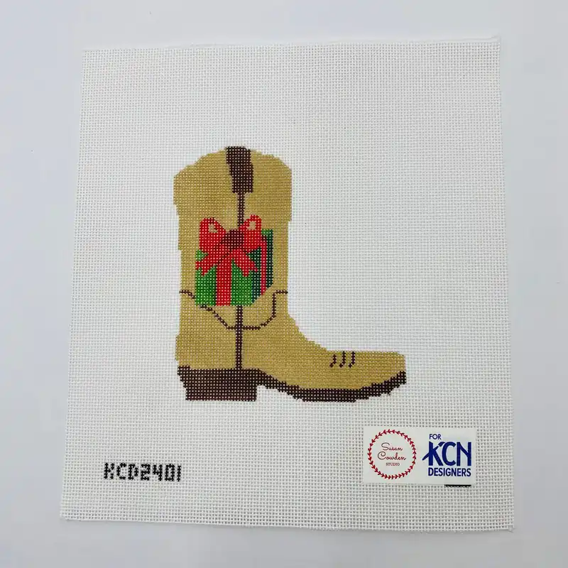 Latest Present Cowboy Boot Canvas
