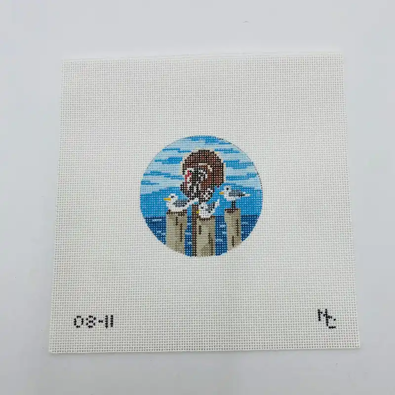 Different Feathers Round Canvas New Release