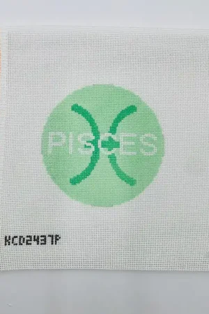 Special Offer Pisces Zodiac Round Canvas