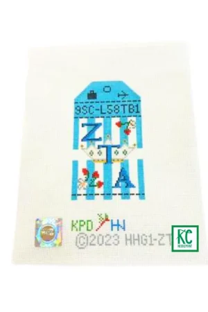 Zeta Tau Alpha Travel Tag Canvas Instant Buy