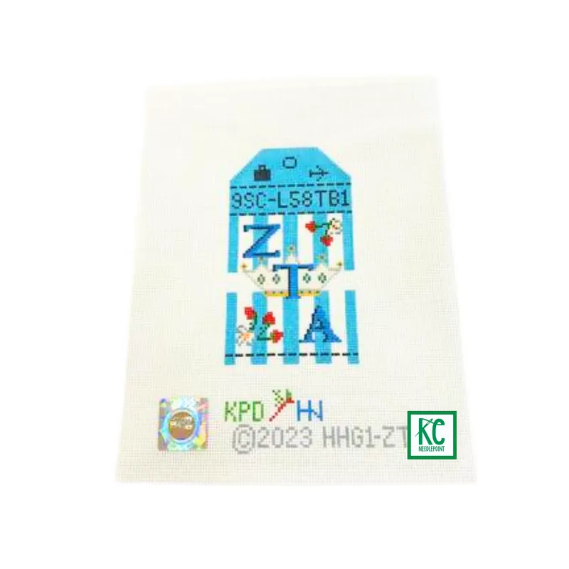 Zeta Tau Alpha Travel Tag Canvas Instant Buy