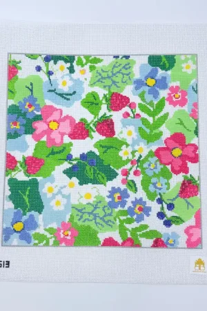 Strawberry Floral Square Brand New