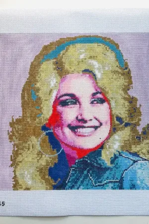 Viral Dolly Parton Smiling Canvas