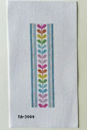 Reduced Price Rainbow Leaves Key Fob Canvas