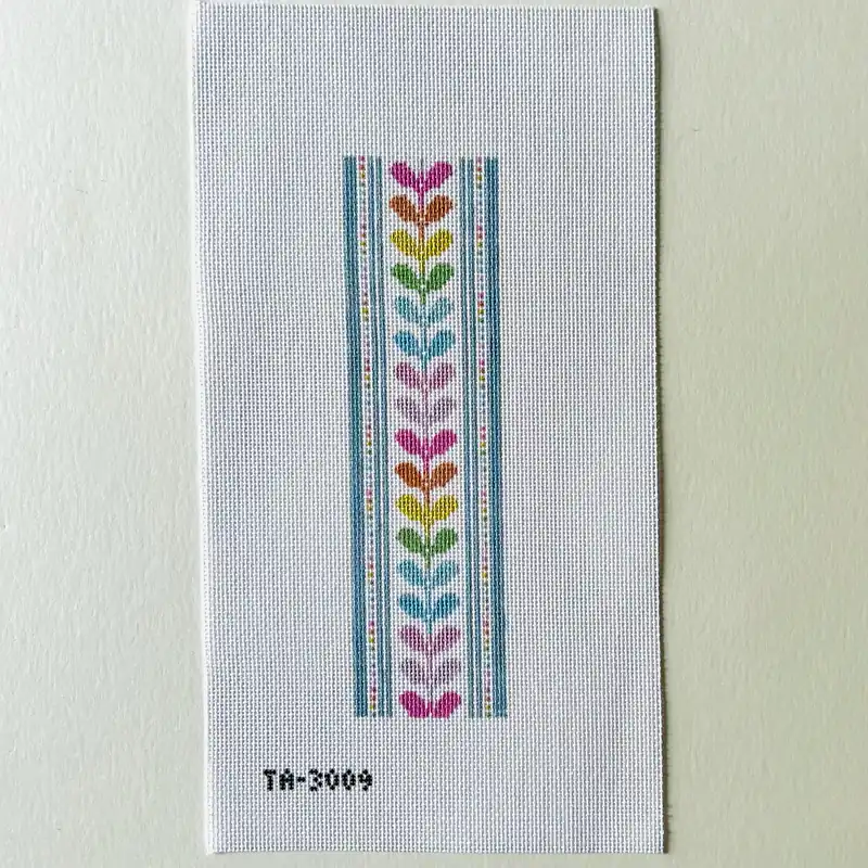 Reduced Price Rainbow Leaves Key Fob Canvas