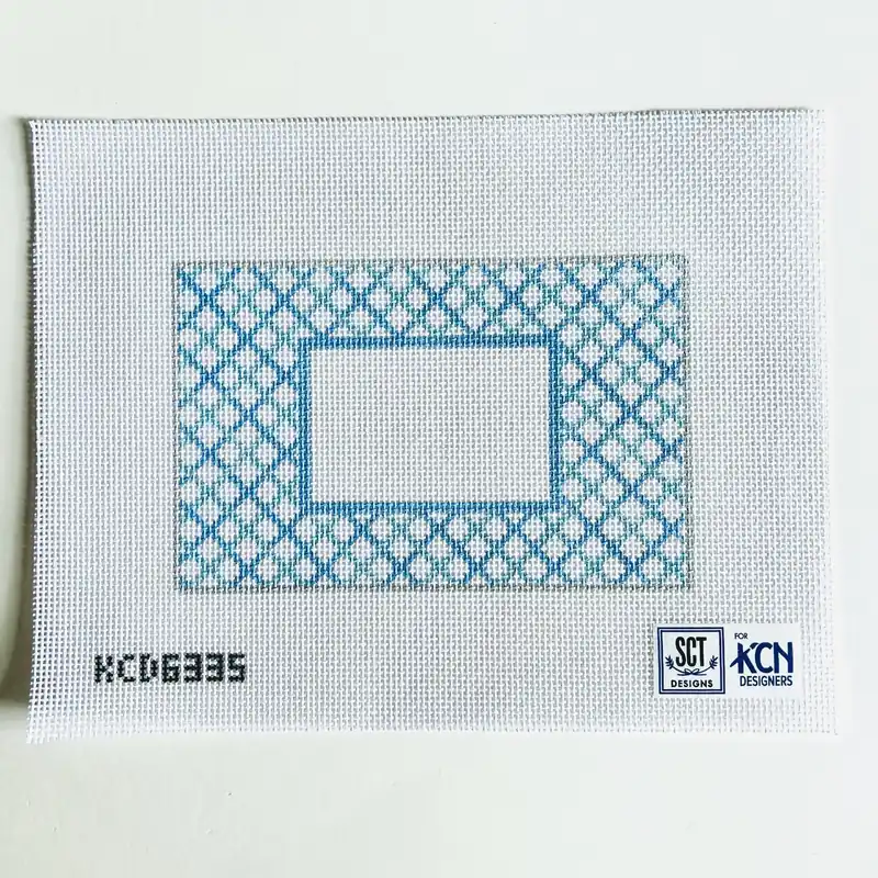 Blue Lattice Acrylic Purse Insert Canvas Hassle-Free Returns