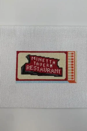 Original Minetta Tavern Matchbook Canvas