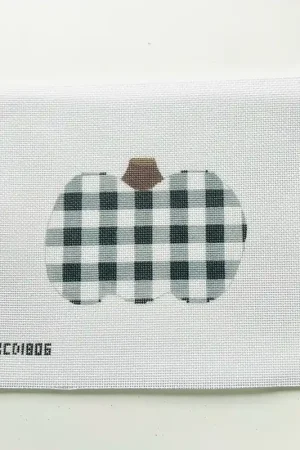 Black and Gray Plaid Pumpkin Final Sale